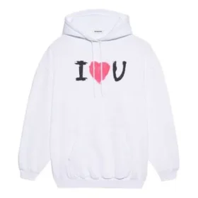 SS21 Hoodie met print, wit 578135TJVL69040