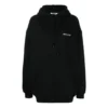 SS21 katoenen Hoodie met logo, zwart 578135TJV851070