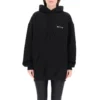 SS21 katoenen Hoodie met logo, zwart 578135TJV851070