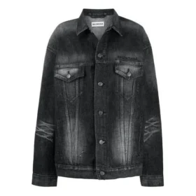 SS21 Logo Casual effen gekleurd jasje met lange mouwen Zwart 620746TIW435720