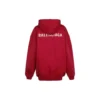 SS21 Logo Hoodie met medium pasvorm “Rood” 578135TIV846295