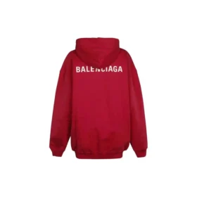SS21 Logo Hoodie met medium pasvorm “Rood” 578135TIV846295