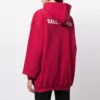 SS21 Logo Hoodie met medium pasvorm “Rood” 578135TIV846295