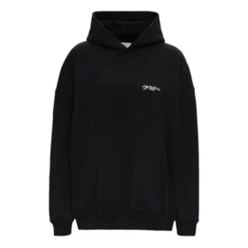 SS21 Logo katoenen Hoodies “Zwart” 620947TKV871070