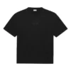 SS21 Logo-patroon, ronde hals, korte mouwen, unisex, zwart 641655TKV711069