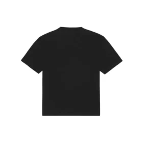 SS21 Logo-patroon, ronde hals, korte mouwen, unisex, zwart 641655TKV711069