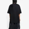 SS21 Logo-patroon, ronde hals, korte mouwen, unisex, zwart 641655TKV711069