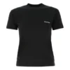 SS21 Logo T-shirt met ronde hals en korte mouwen, zwart 612964TJV871070