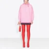 SS21 Loose Version Back Alphabet Hoodie Roze 578135TJVA85700