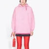 SS21 Loose Version Back Alphabet Hoodie Roze 578135TJVA85700