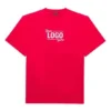 SS21 met alfabetprint, korte mouwen, unisex, rood 651795TKV816295