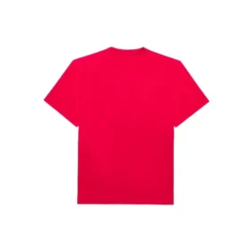SS21 met alfabetprint, korte mouwen, unisex, rood 651795TKV816295