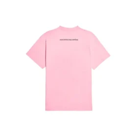 SS21 met alfabetprint, korte mouwen, unisex, roze 612965TJVL51401