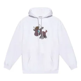 SS21 met kleine patroon en cartoonprint, unisex, wit, 578135TJVE69000