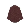 SS21 Oversized geruit overhemd met lange mouwen, bruin 658806TKM366100