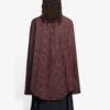 SS21 Oversized geruit overhemd met lange mouwen, bruin 658806TKM366100