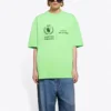 SS21 Retro met korte mouwen, fluorescerend groen 612965THV844162