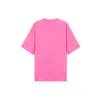 SS21 T-shirt met borduursel en ronde hals, roze 641532TJVA95764