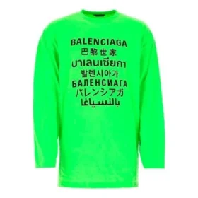 SS21 T-shirt met print voor heren, groen 641667TJVI34162