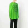 SS21 T-shirt met print voor heren, groen 641667TJVI34162
