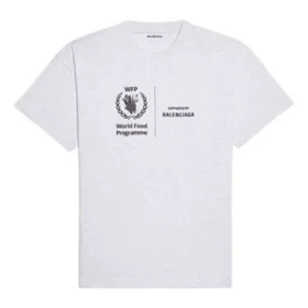SS21 T-shirt met ronde hals en logo, grijs 612965THV841167