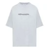 SS21 T-shirt met ronde hals en print, grijs 620941TIV501167