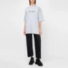SS21 T-shirt met ronde hals en print, grijs 620941TIV501167