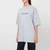 SS21 T-shirt met ronde hals en print, grijs 620941TIV501167