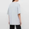 SS21 T-shirt met ronde hals en print, grijs 620941TIV501167