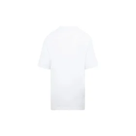 SS21 T-shirt met ronde hals en print, wit 641655TIV549040