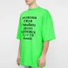 SS21 Woordpatroon Korte mouw Unisex Groen 641614TJVI34162