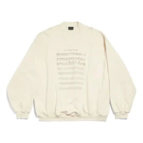 SS24-logo met bladmuziek-trui “Beige” 699212TMVO69069