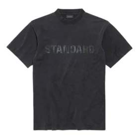 Standaard T-shirt met normale pasvorm “Black Faded” 850261TTVC71041