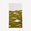 Strandhanddoek voor dames in khaki met ‘brush scratch’-effect