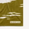 Strandhanddoek voor dames in khaki met ‘brush scratch’-effect