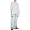 Strike 1917 Oversized trui met ronde hals “Light Grey” 699212TMVH21023