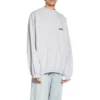 Strike 1917 Oversized trui met ronde hals “Light Grey” 699212TMVH21023