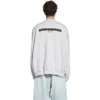 Strike 1917 Oversized trui met ronde hals “Light Grey” 699212TMVH21023
