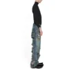 Super versleten baggy broek “Light Blue” 745248TNW014012