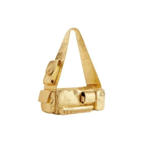 Superbusy Xs-schoudertas met metallic afwerking “Gold” 7625162AAVI8018