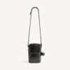 Superdrukke verticale crossbodytas voor heren in zwart