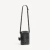 Superdrukke verticale crossbodytas voor heren in zwart