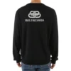 Sweatshirt met ‘BB’-print op de rug “Black White” 583117T14394170