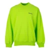Sweatshirt met contrasterend logo “Lime” 671125TKVB57072