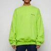 Sweatshirt met contrasterend logo “Lime” 671125TKVB57072