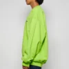 Sweatshirt met contrasterend logo “Lime” 671125TKVB57072