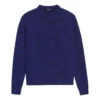 Sweatshirt met diagonaal logo “Blue” 583080T15244160