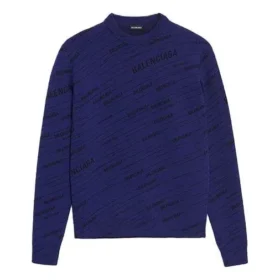Sweatshirt met diagonaal logo “Blue” 583080T15244160