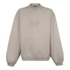 Sweatshirt met geborduurd logo en ronde hals “Beige” 656999-TKV74-2966