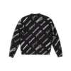 Sweatshirt met ronde hals en all-over logoprint “Black White” 724858T16651070